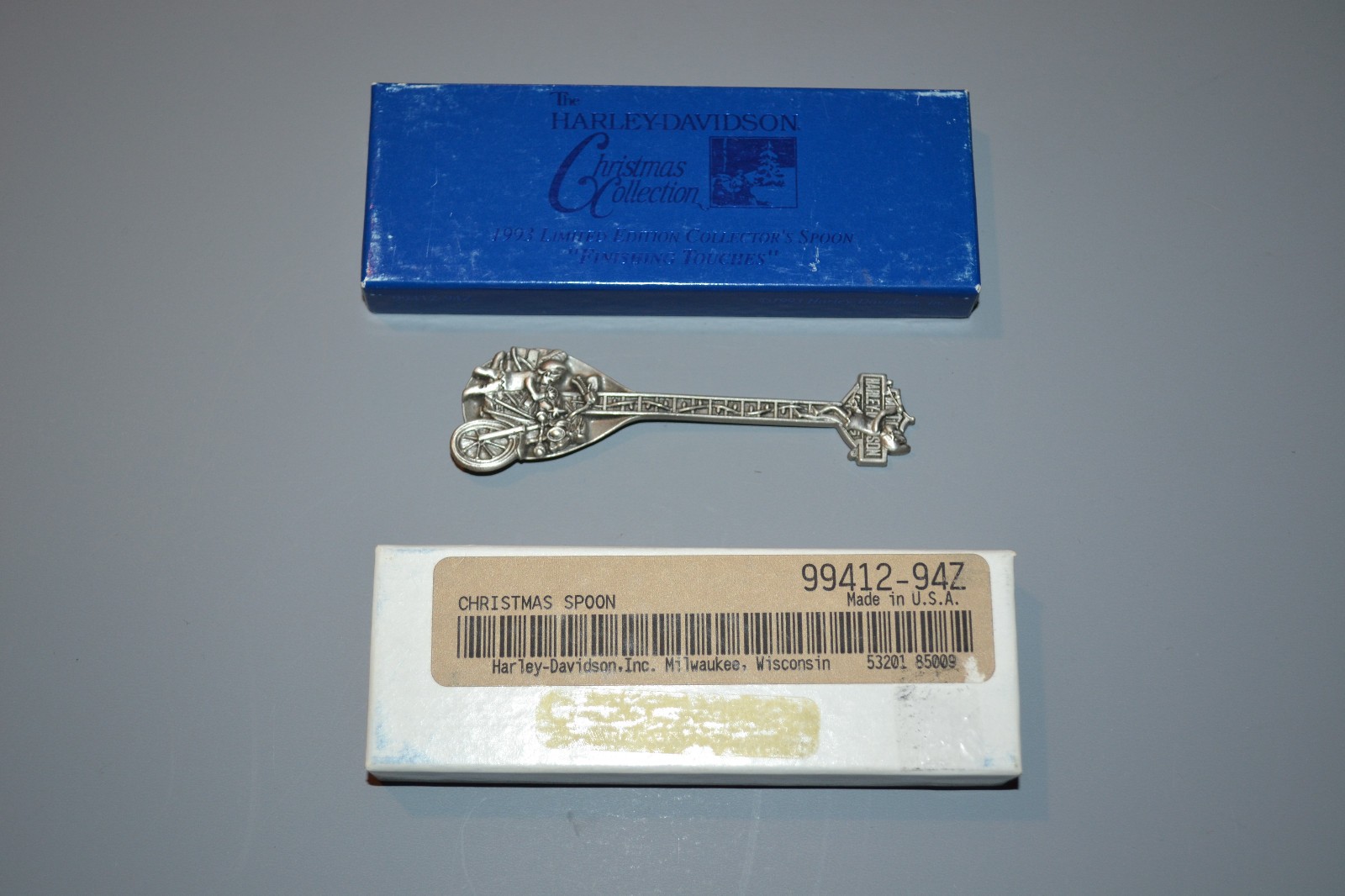 Harley-Davidson Collectible Christmas 1993 Pewter Spoon Limited 99412-94Z