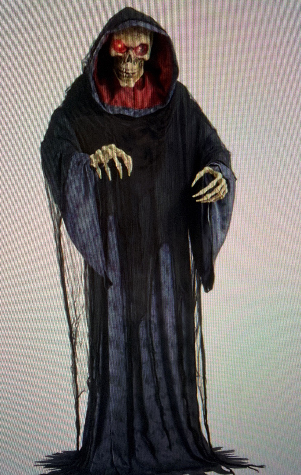 Halloween Animated Grim Reaper Rising 5-6.8' LED Animatronic with Sounds VIDEO
