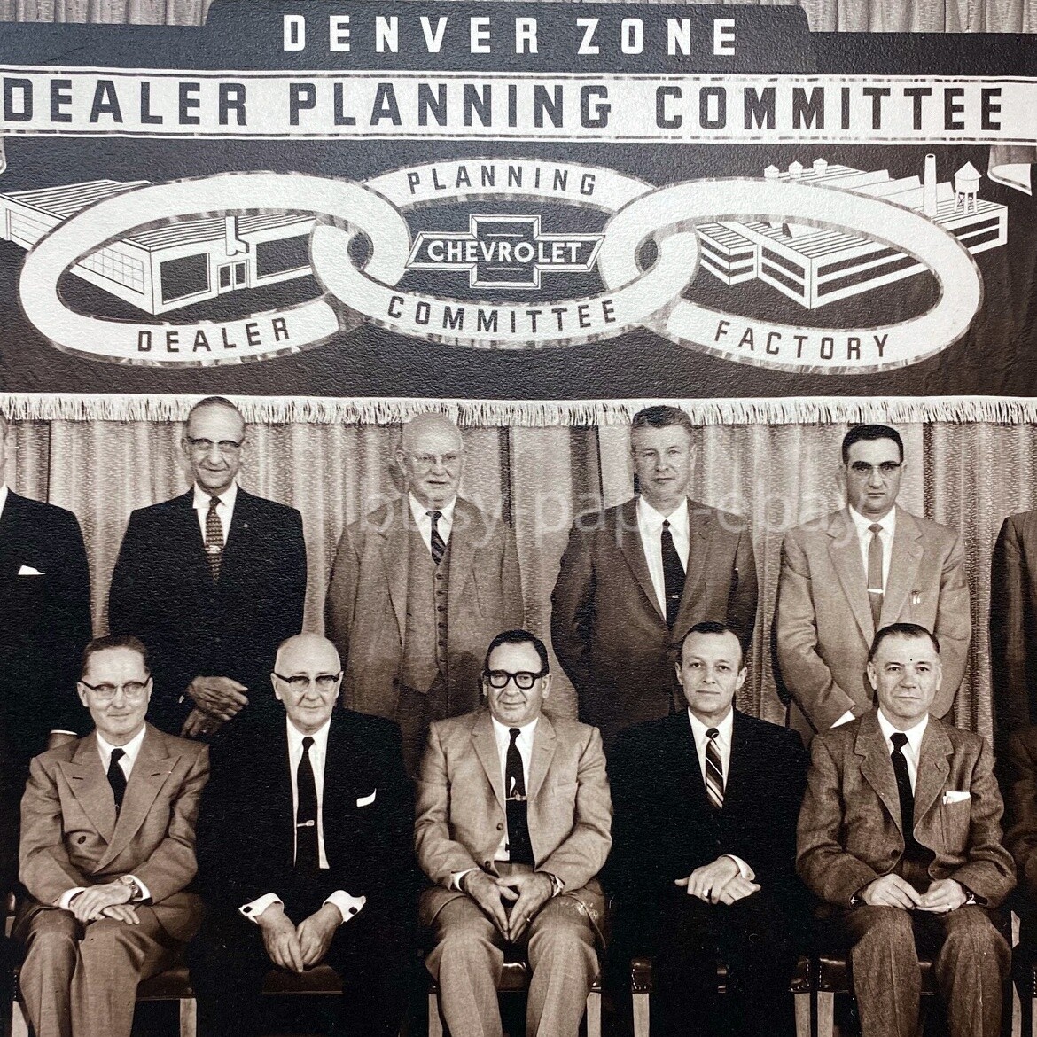 Vintage 1951 Denver Zone Chevrolet Dealer Planning Committee Factory Photo