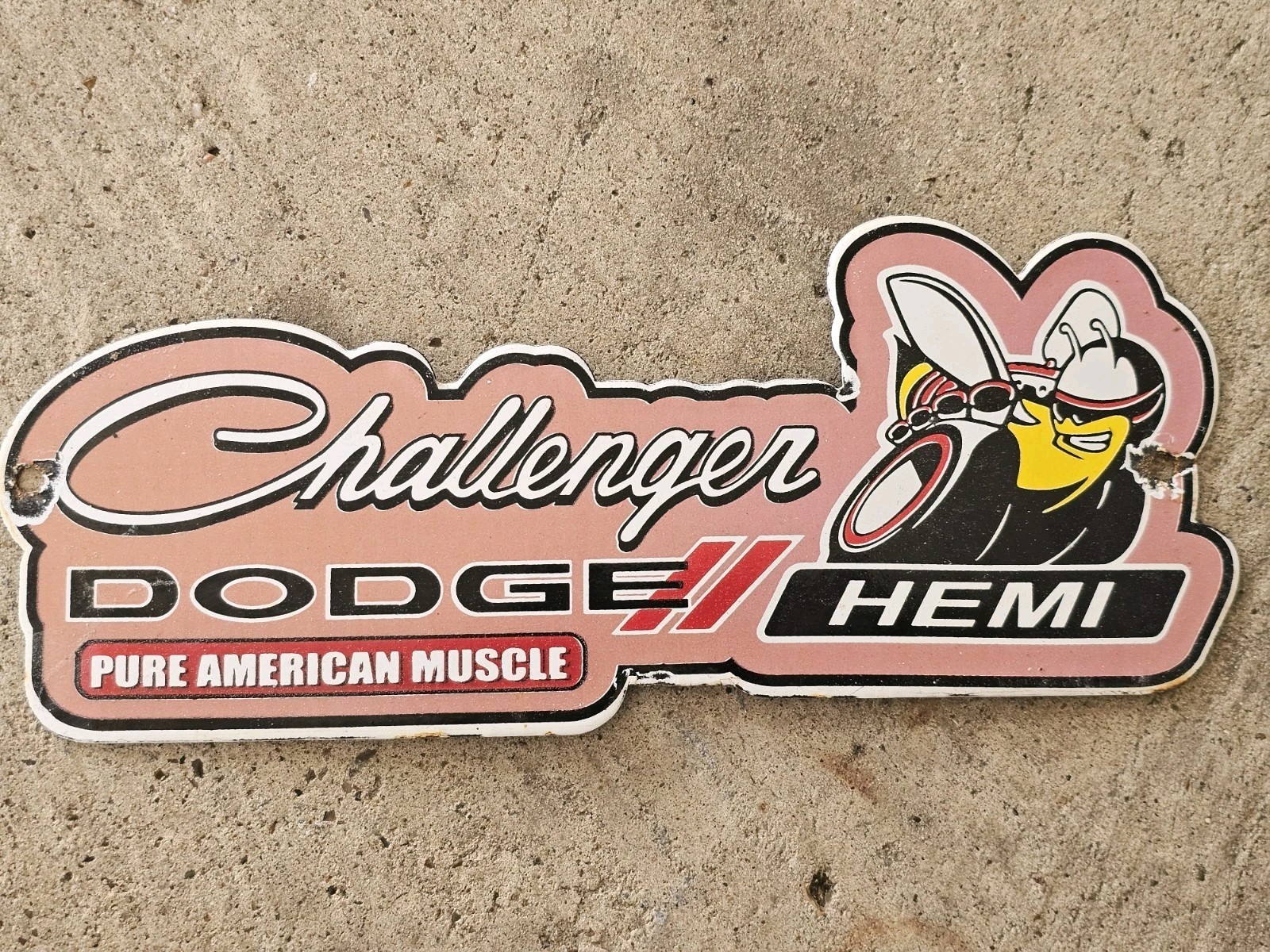 VINTAGE DODGE HEMI DEALERSHIP  PORCELAIN SIGN 12\