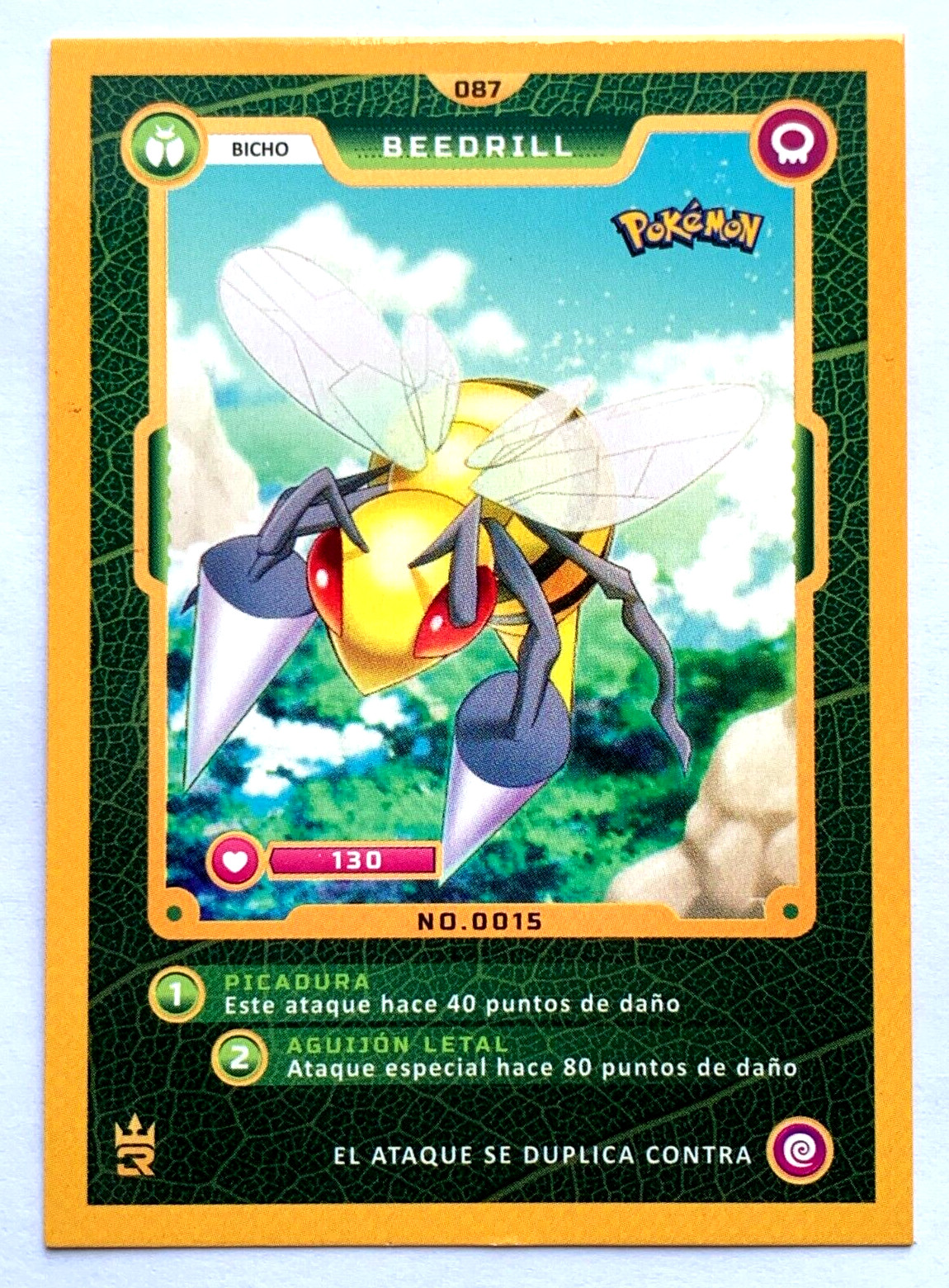 CARD POKEMON MASTER JOURNEYS 3R #087 BEEDRILL 2023 PERU Edition TCG