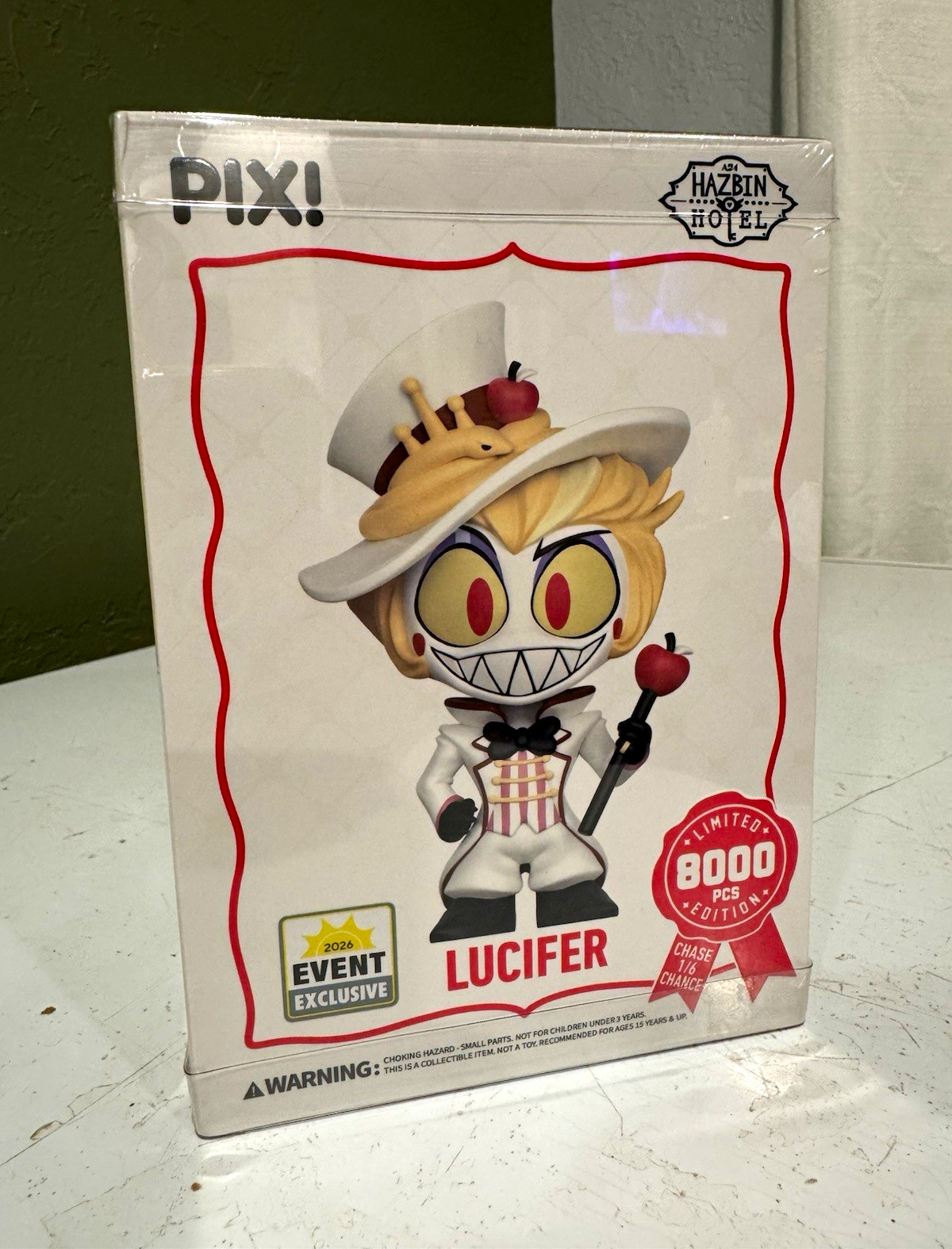 Thrilljoy PIXI Hazbin Hotel Lucifer Figure Chase Event Exclusive Sealed