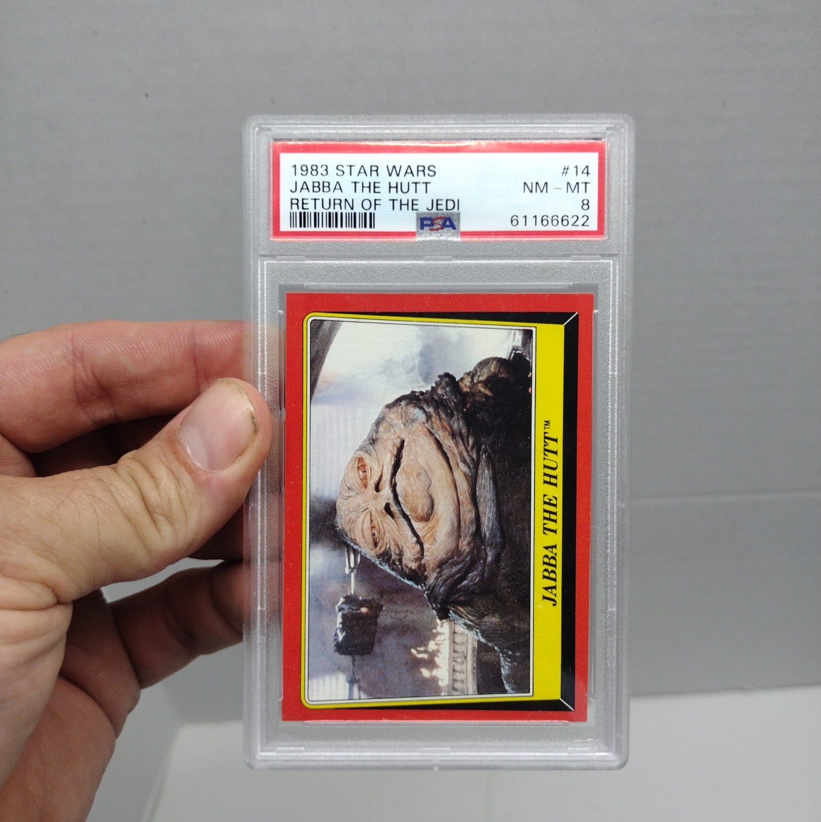 JABBA THE HUTT PSA 8 1983 TOPPS STAR WARS: RETURN OF JEDI #14