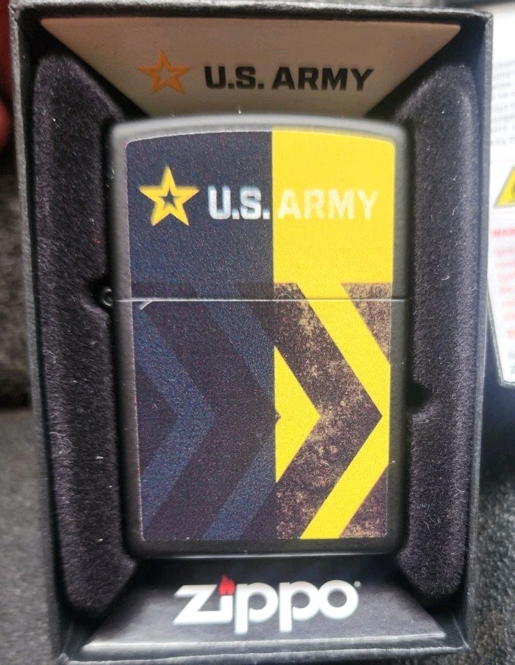 Rare Chevron Army Zippo Unused