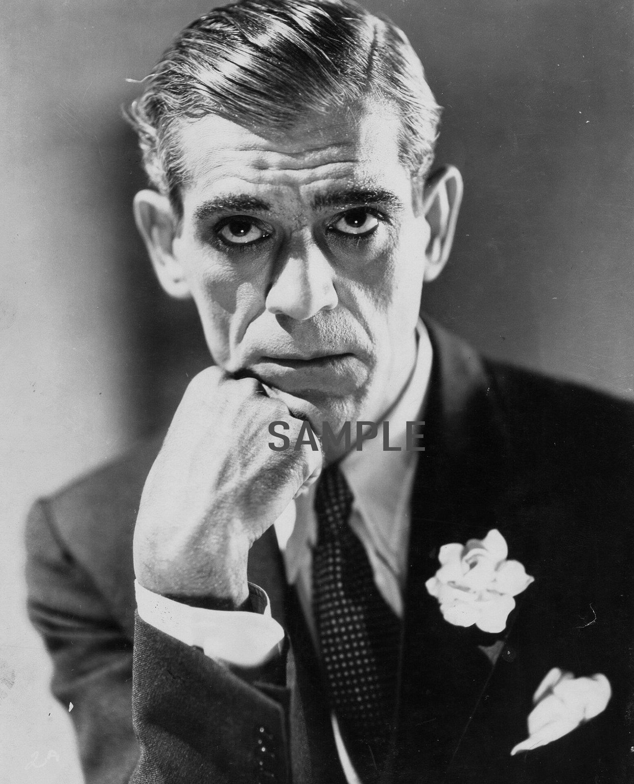 1930 BORIS KARLOFF Portrait Photo   (233-N)