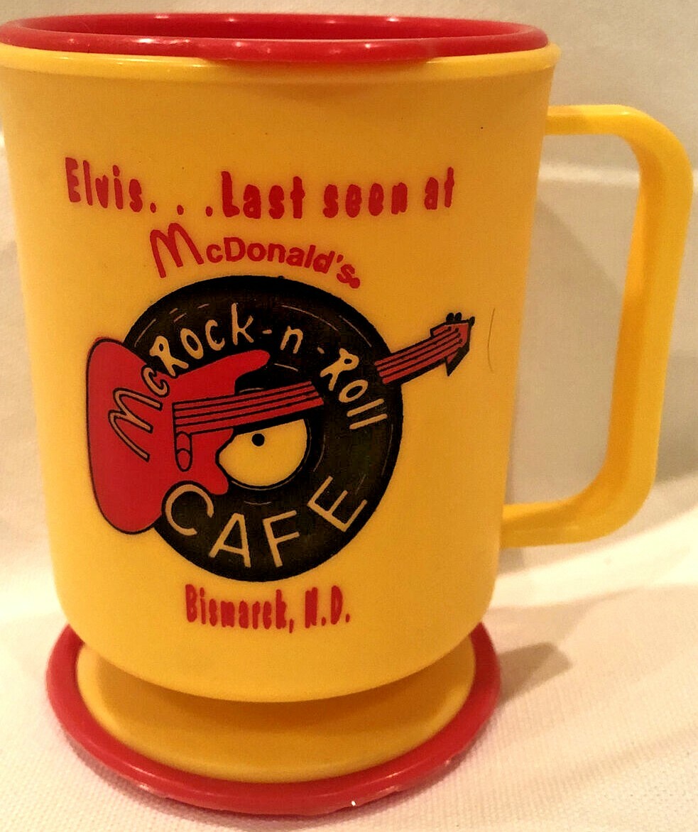 Vintage, VERY RARE,  1986 McDonald's Travel Mug, McRock & Roll Cafe - BRAND NEW