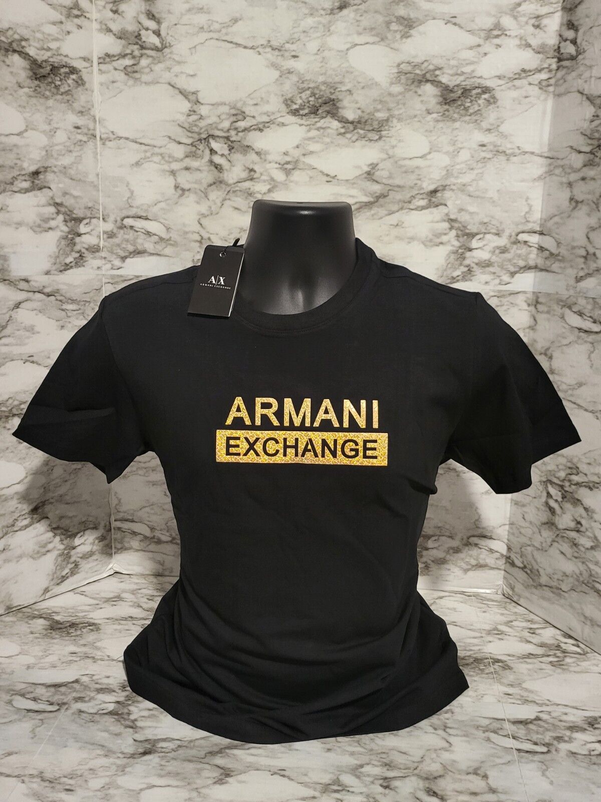 ARMANI EXCHANGE AX Logo Designer T-shirt Size XLarge 
