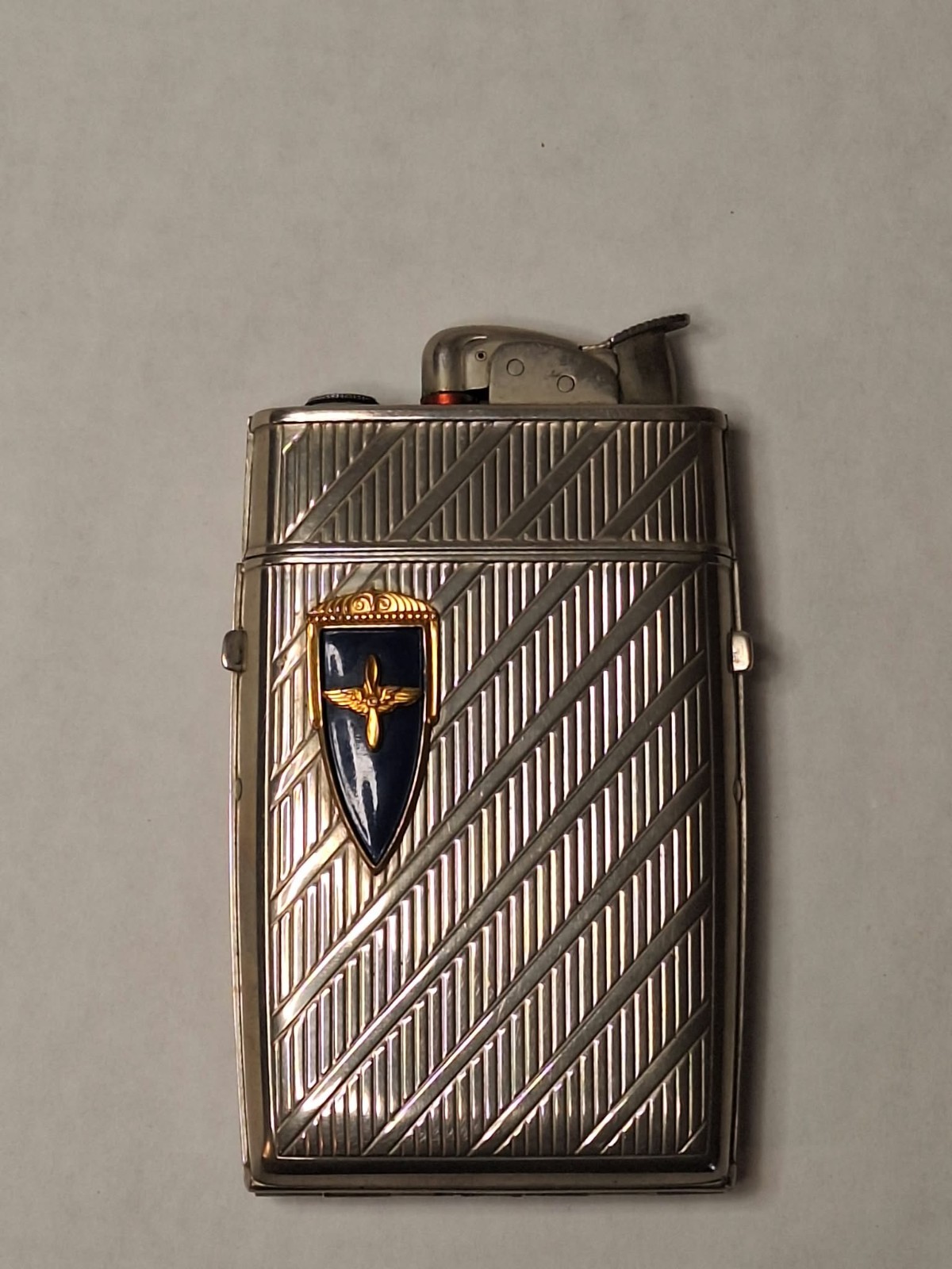Vintage WWII Evans U.S. Army Air Corps Lighter /Cigarette Case