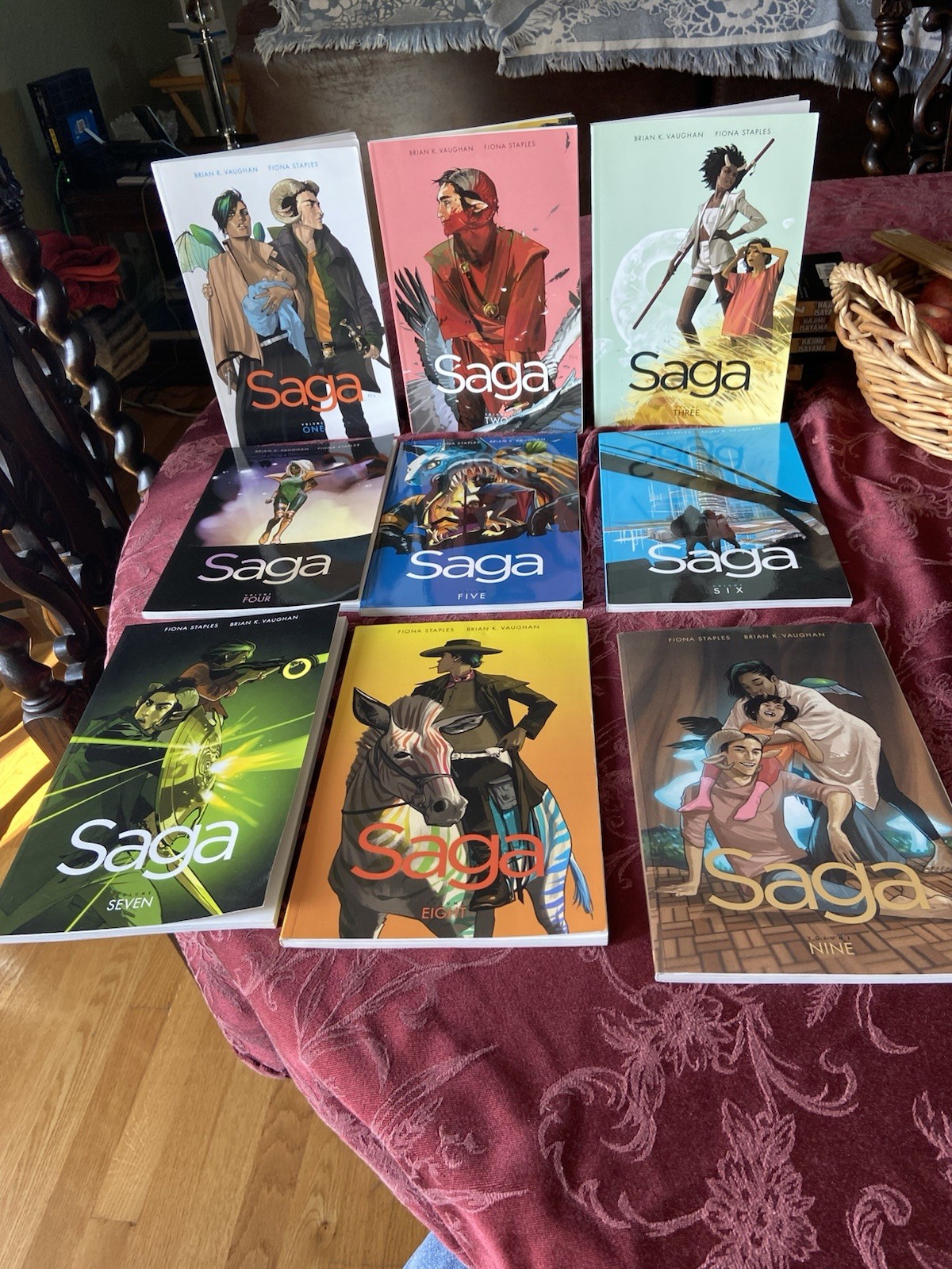 SAGA Volumes 1-9 LN TPB Image Fiona Staples, Brian K Vaughan Graphic FREE S/H