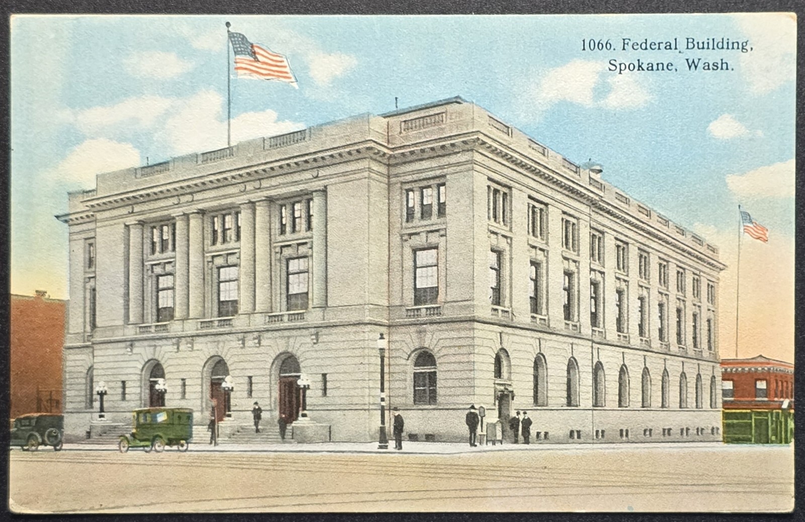 Federal Building Spokane WA Vintage Postcard Early 1900s J.L. Robbins Co.