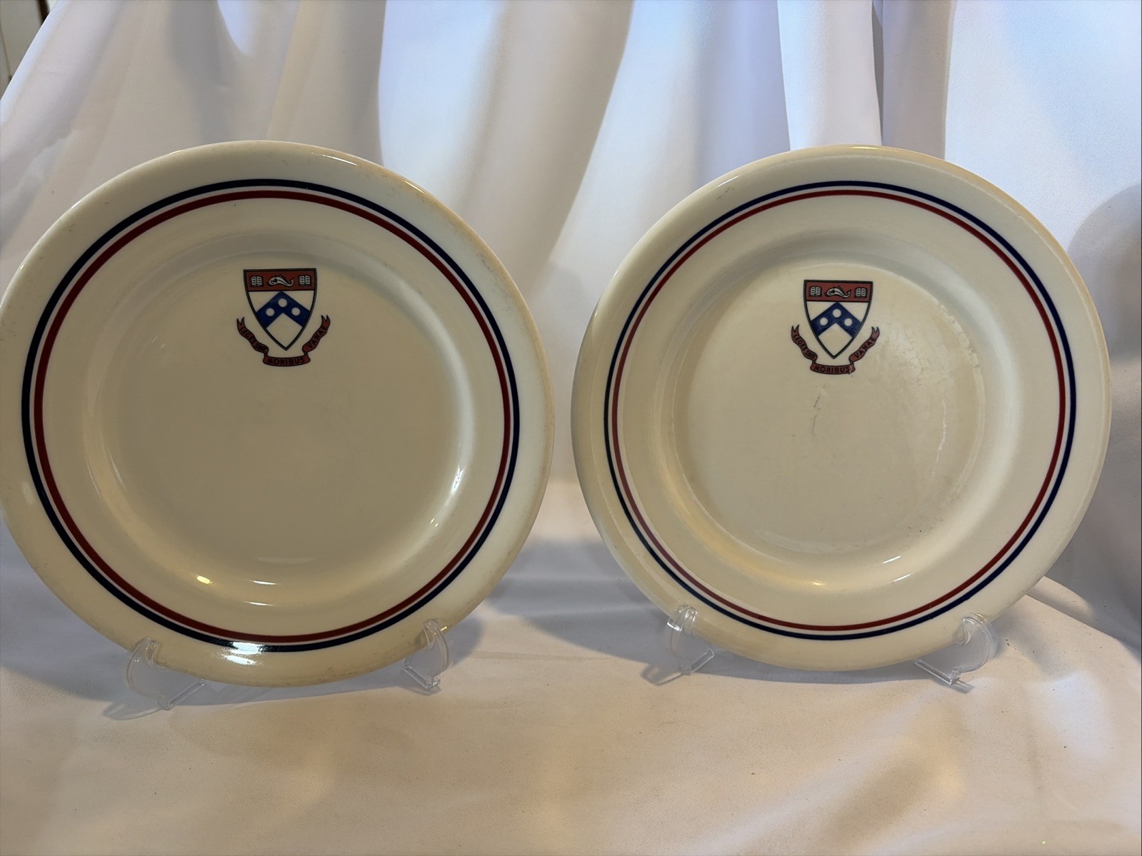 VTG University of Pennsylvania 9.5” Dinner Plates by Shenango China - Set of 2
