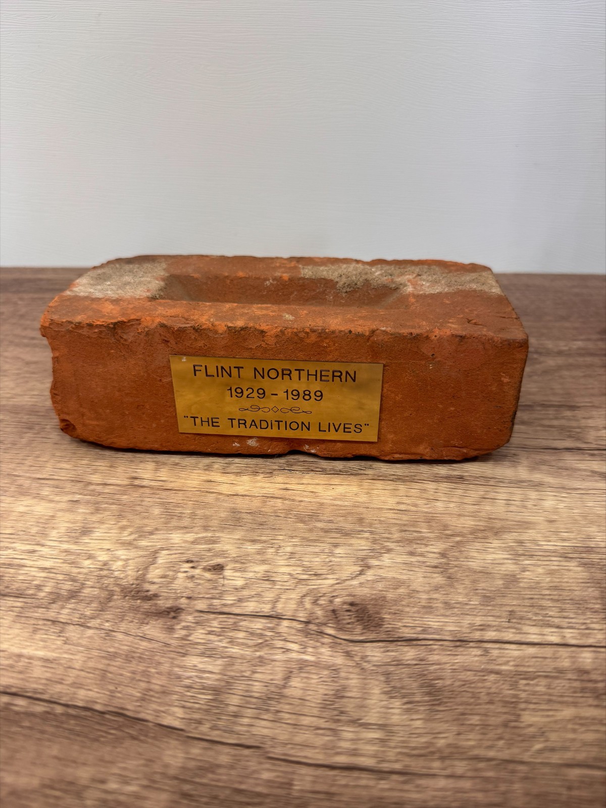 Vintage Flint Northern High School Building Brick Plaque 1929-1989 Commemorative