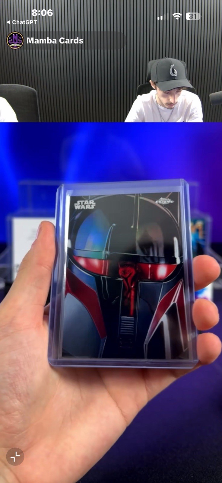 2026 Topps Chrome Star Wars Moff Gideon Reflections R-20 SSP Case Hit