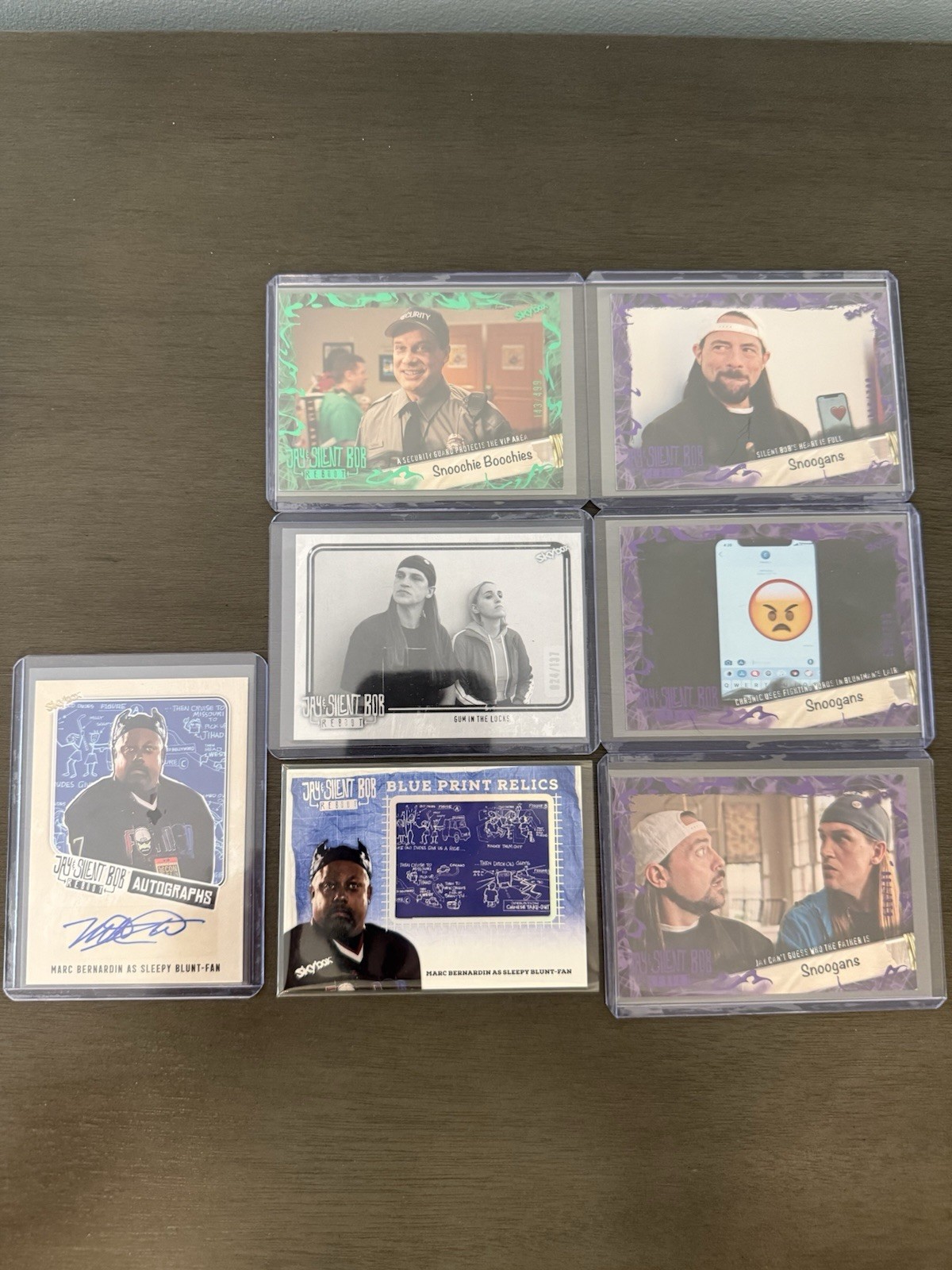 Jay & Silent Bob Reboot  lot of 7 : Autograph, Blueprint Relic, and rare #’d.