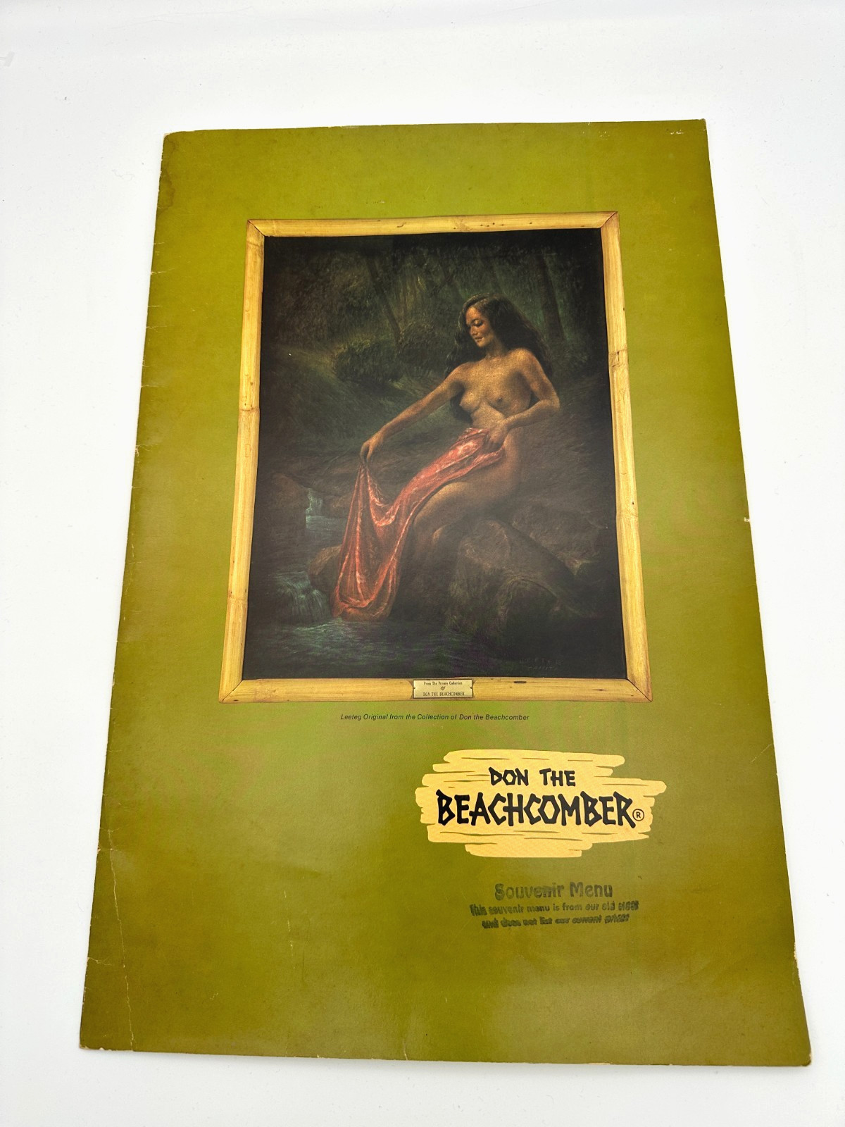 Vintage 1970s Don the Beachcomber Souvenir Tiki Cocktail Menu Leeteg Polynesian