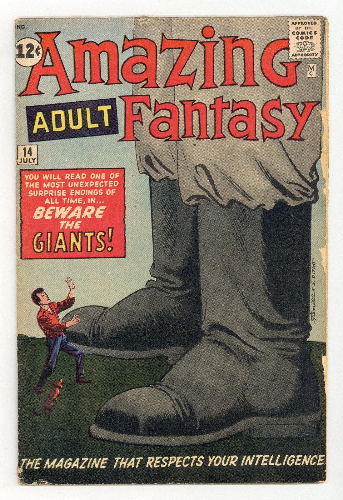 Amazing Adult Fantasy #14 GD 2.0 1962 Professor X prototype
