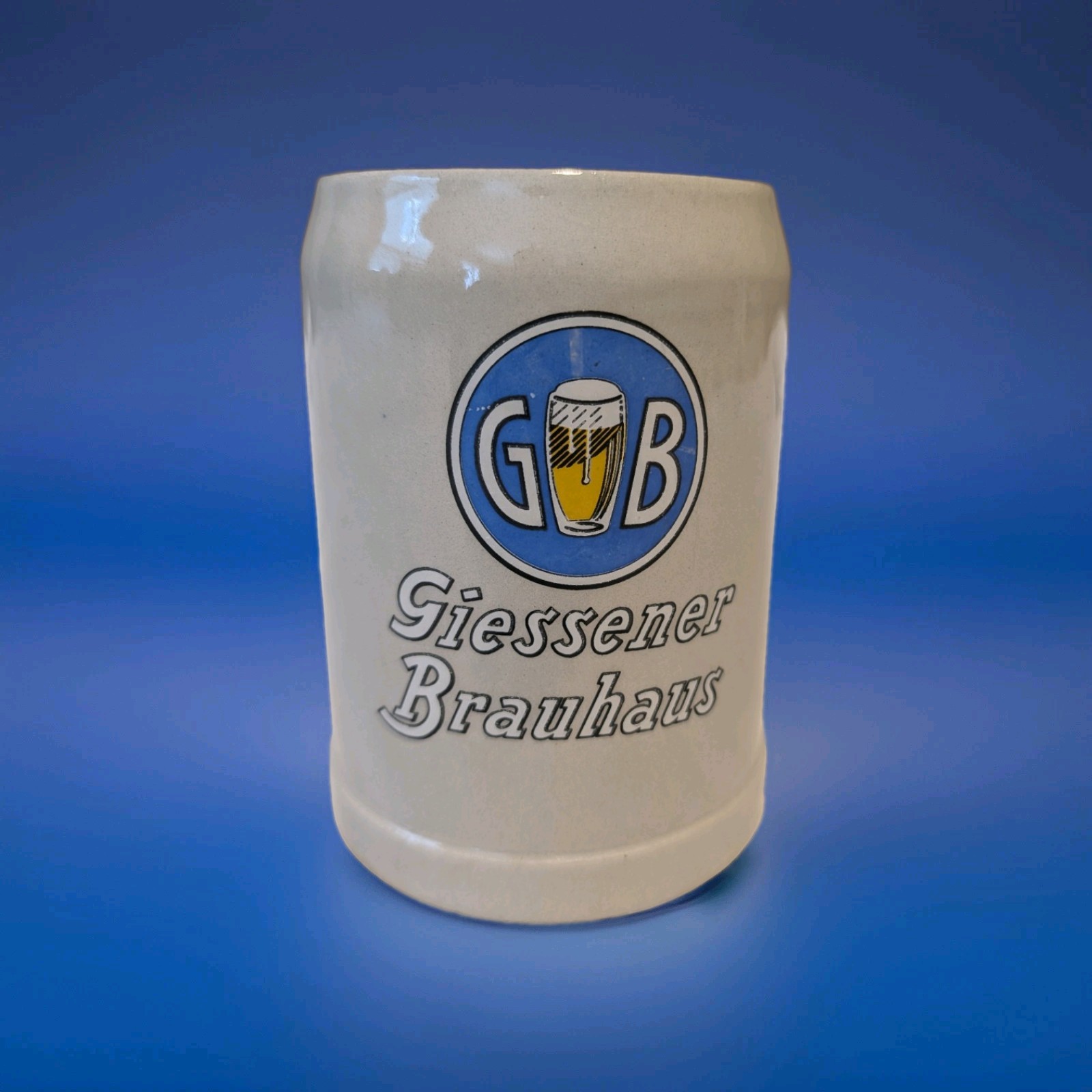 Giessener Brauhaus German Breweriana Vintage Beer Mug Stein 0.5L Germany