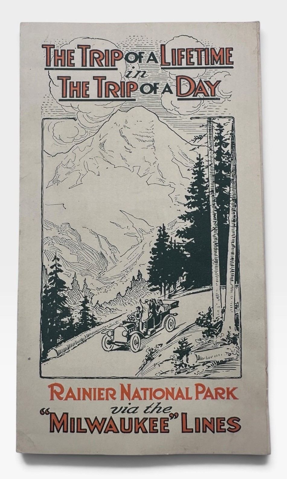 1920s Rainier National Park Brochure | Milwaukee Road Lines | Travel Guide