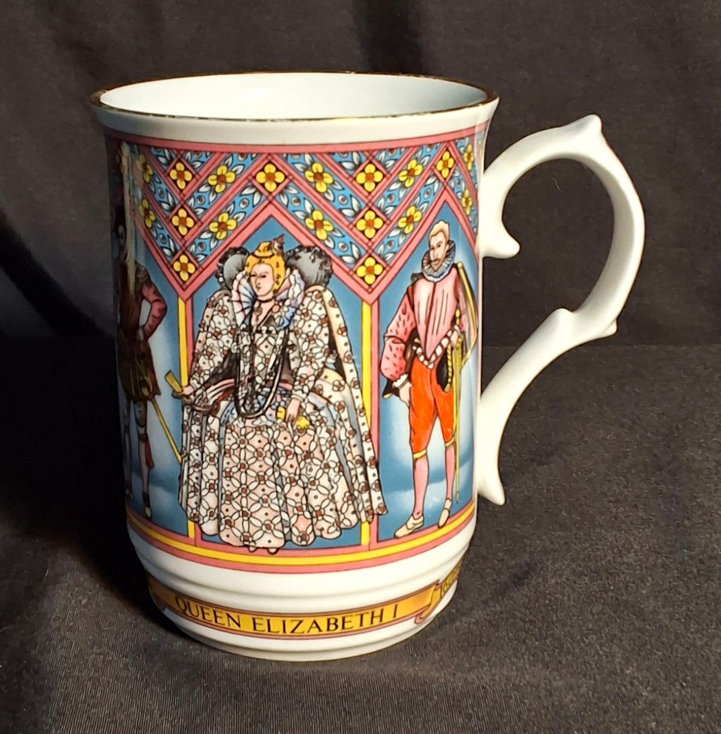 SADLER Queen Elizabeth I Fine Bone China Mug Staffordshire England Tudor