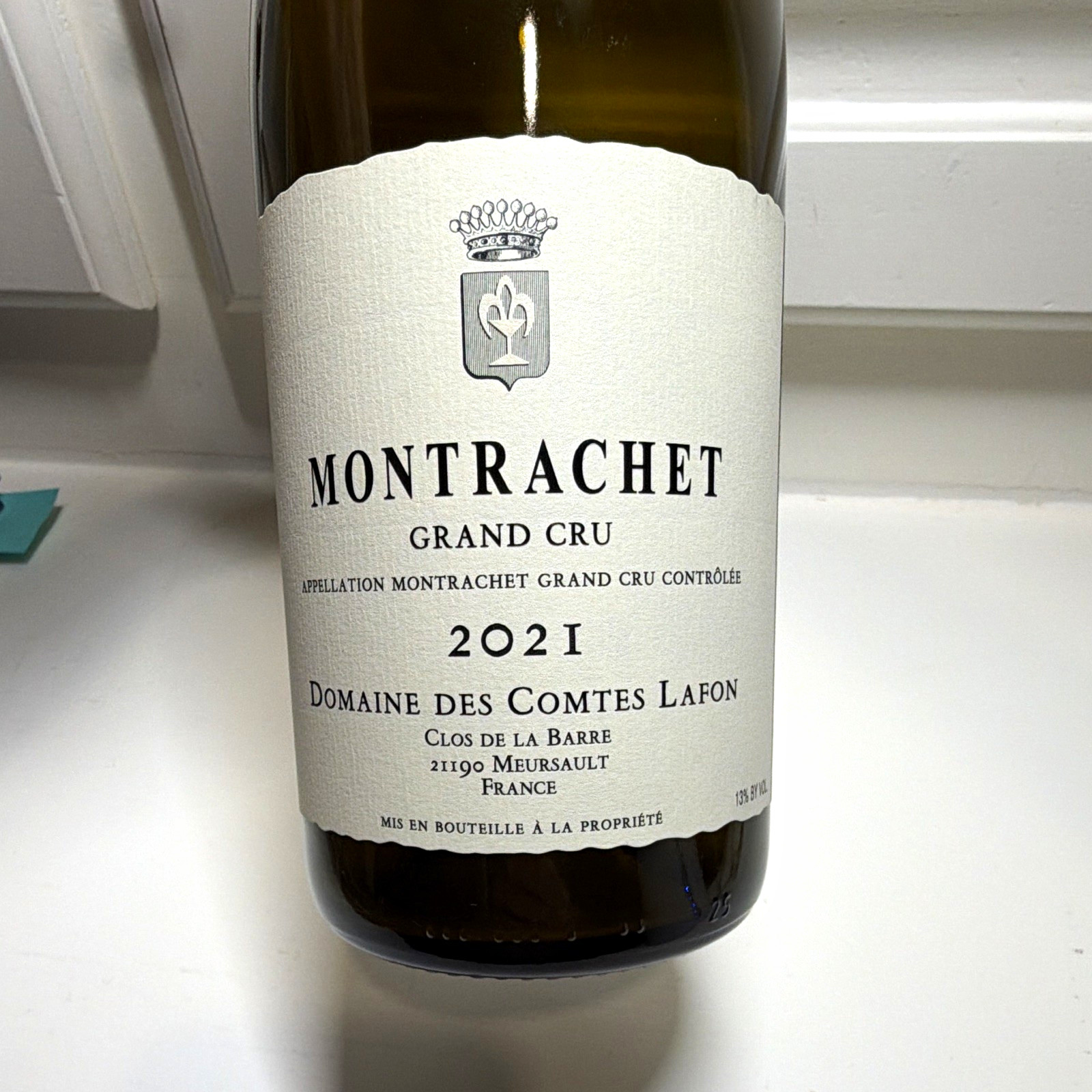 2021 Comtes Lafon Montrachet Grand Cru EMPTY Bottle Burgundy Collectible