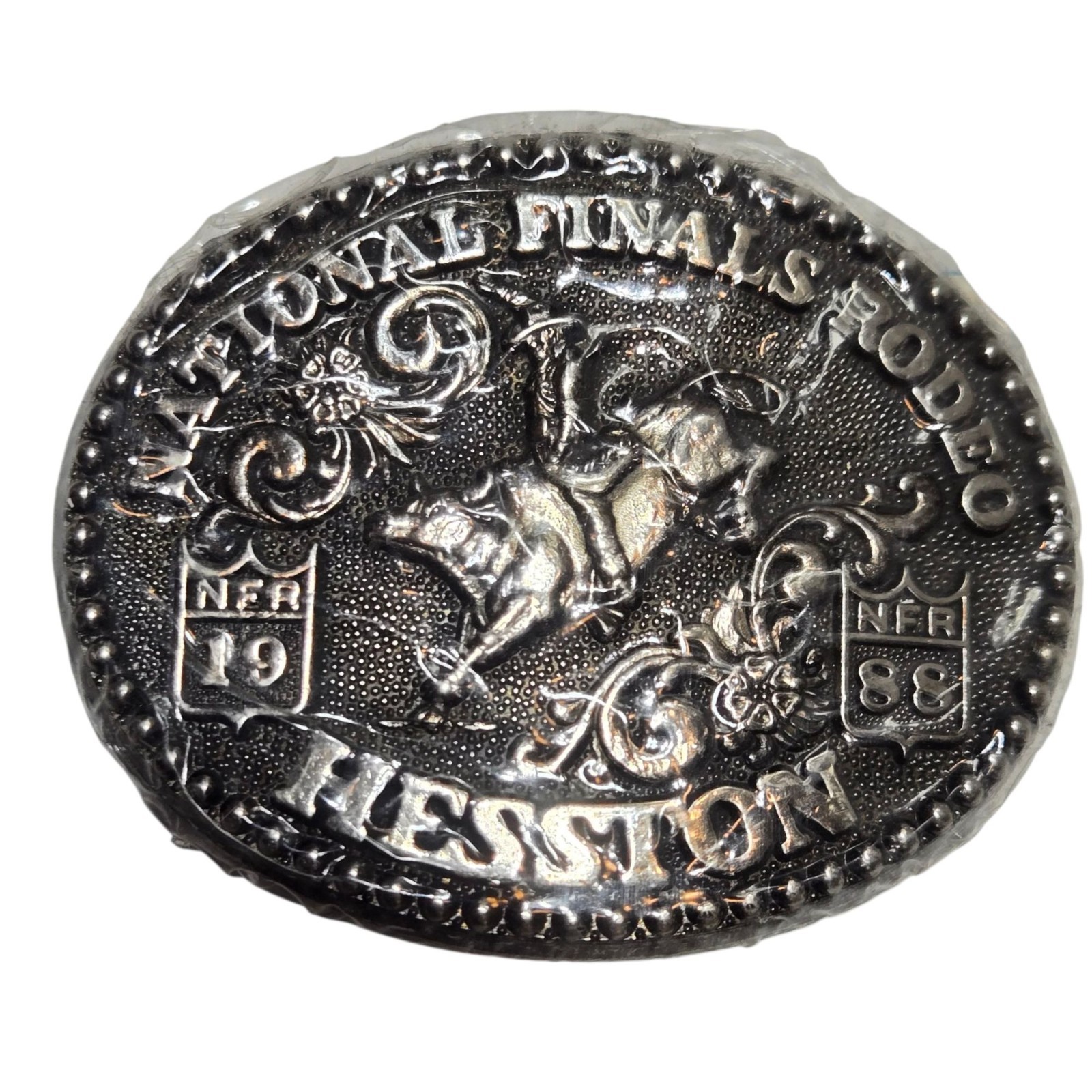 1988 Rodeo Belt Buckle Kids Bull Rider NOS National Finals Cowboy Small NFR