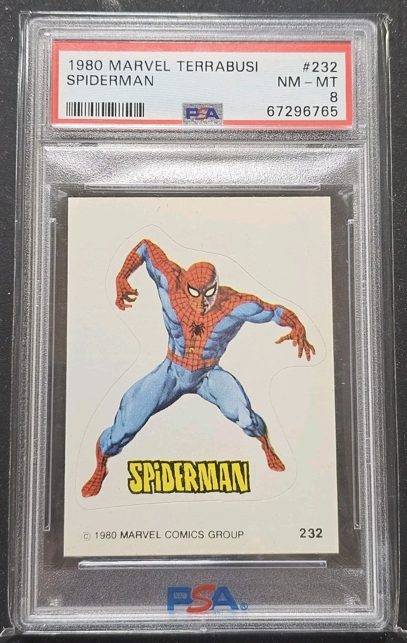 1980 MARVEL TERRABUSI #232 SPIDERMAN PSA 8 Rare 