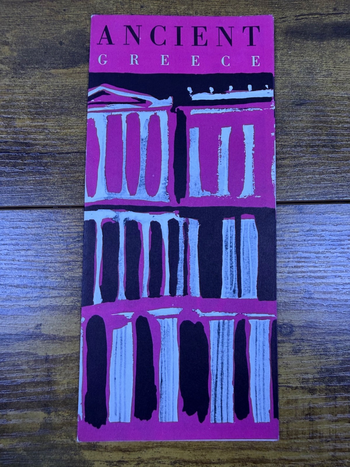 Ancient Greece 1962 Travel Brochure Tourist Pamphlet Fold Out Map