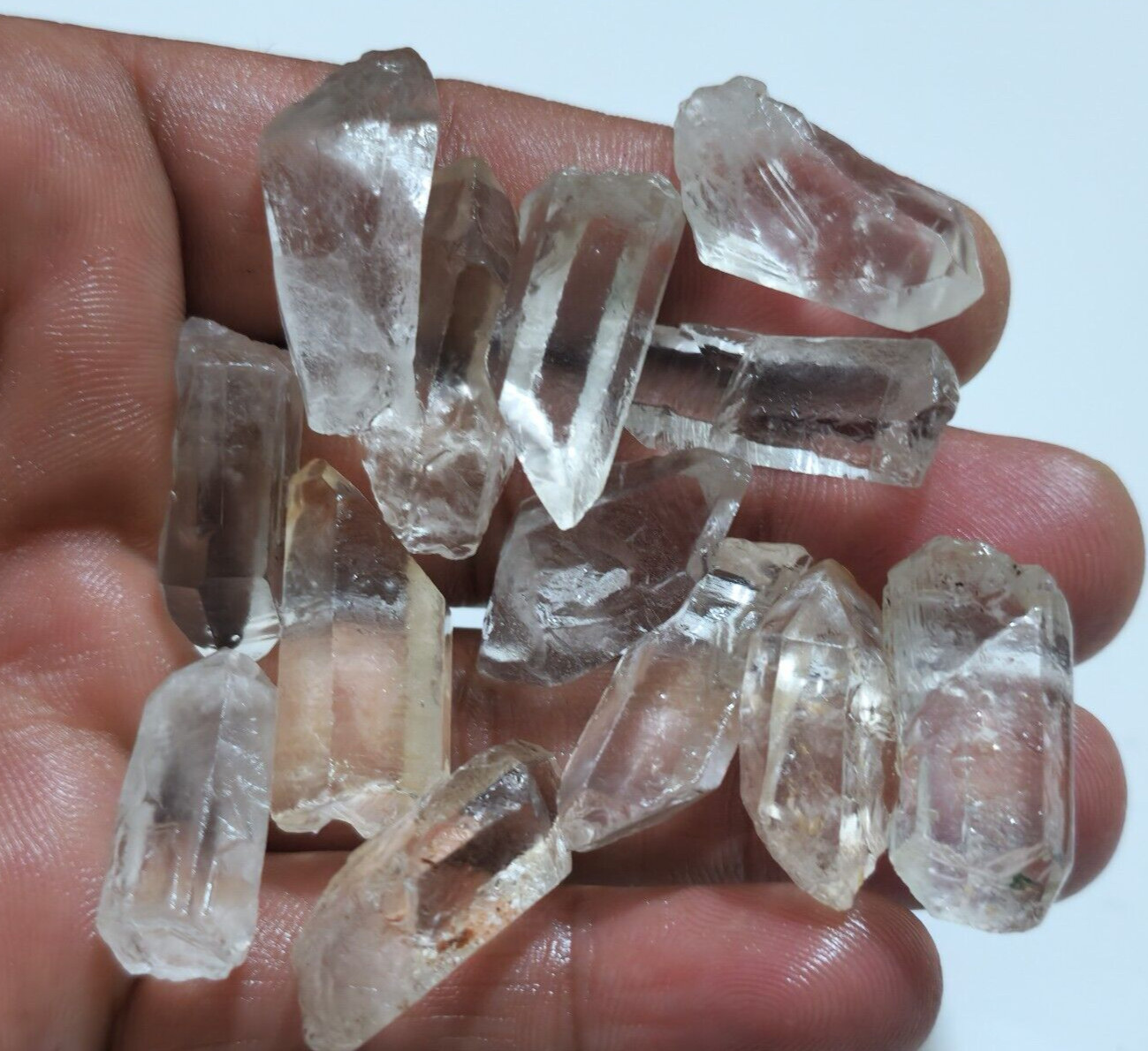 Fantastic Rare Crystal Quartz Rough 14 Pcs Lot Huge Size 25-30 MM Loose Gemstone