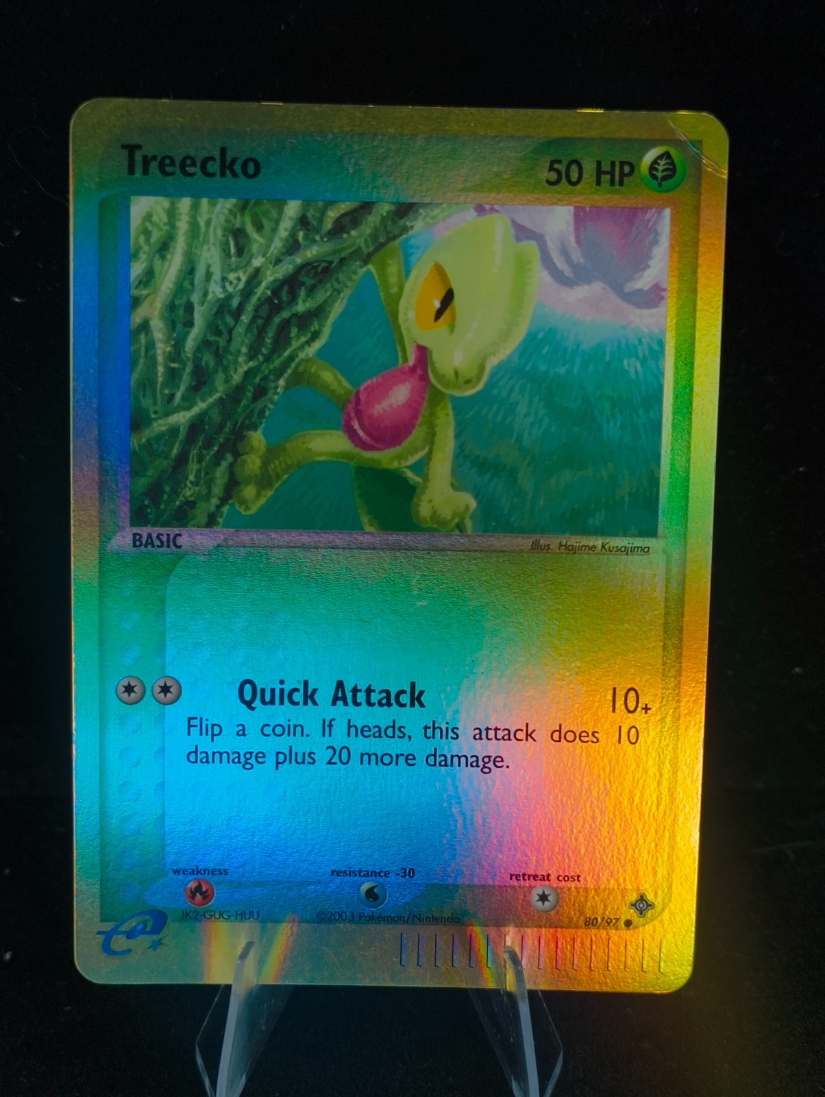 HP | Treecko | EX Dragon | 80/97 | Reverse Holo | Common