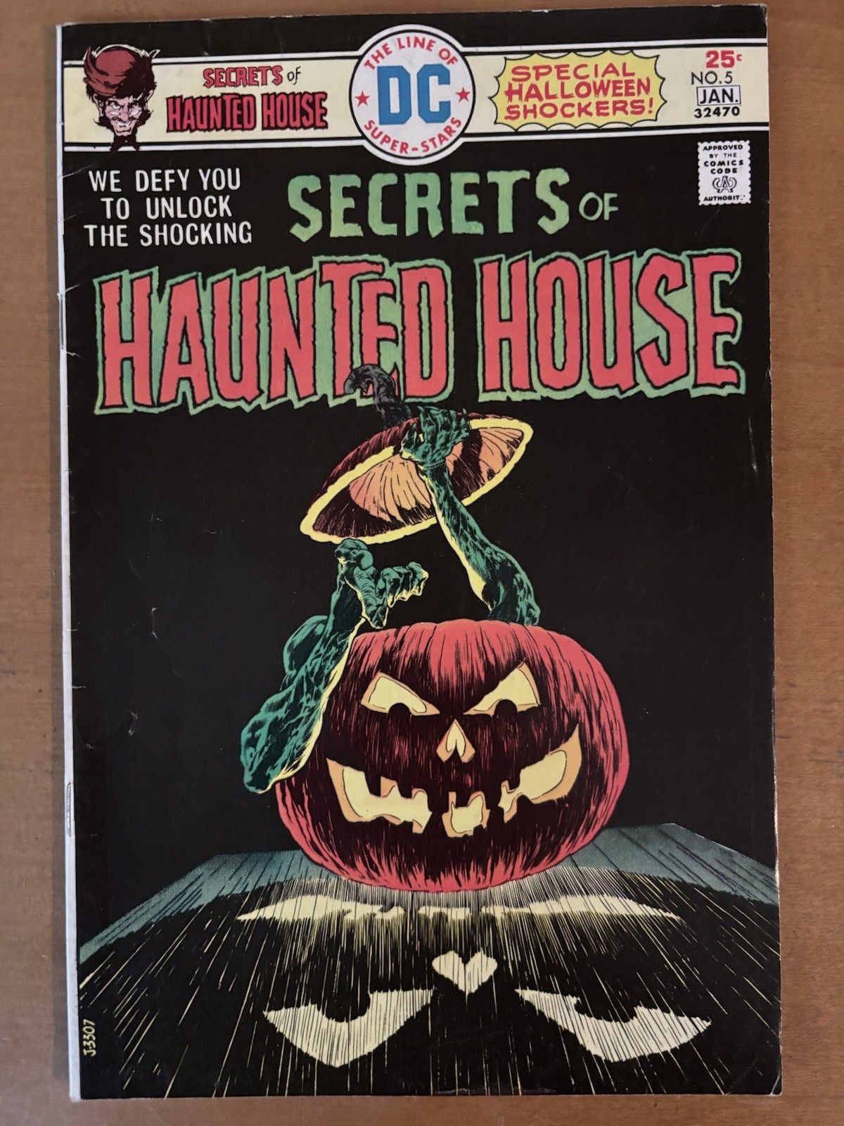 Secrets of Haunted House #5 (1975, DC) Bernie Wrightson Jack O\'Lantern Cover