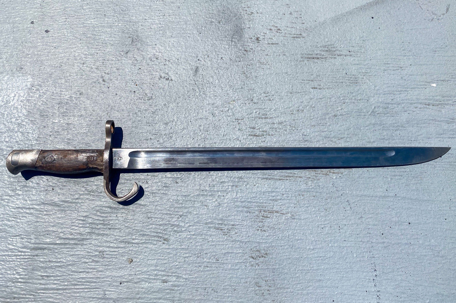 Pre-WWII Japanese Type 30 Arisaka Bayonet by Tokyo Arsenal with inspection stamp