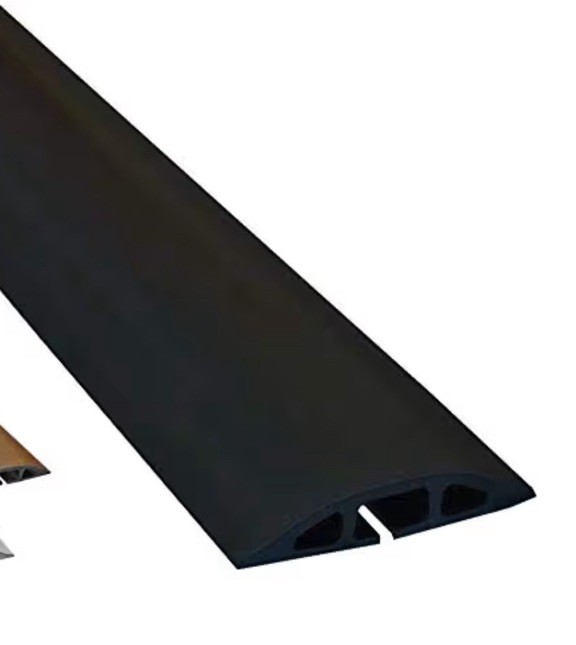 Electriduct D-2 Low Profile Rubber Duct Cord Cover Floor Cable Protector 15ft.