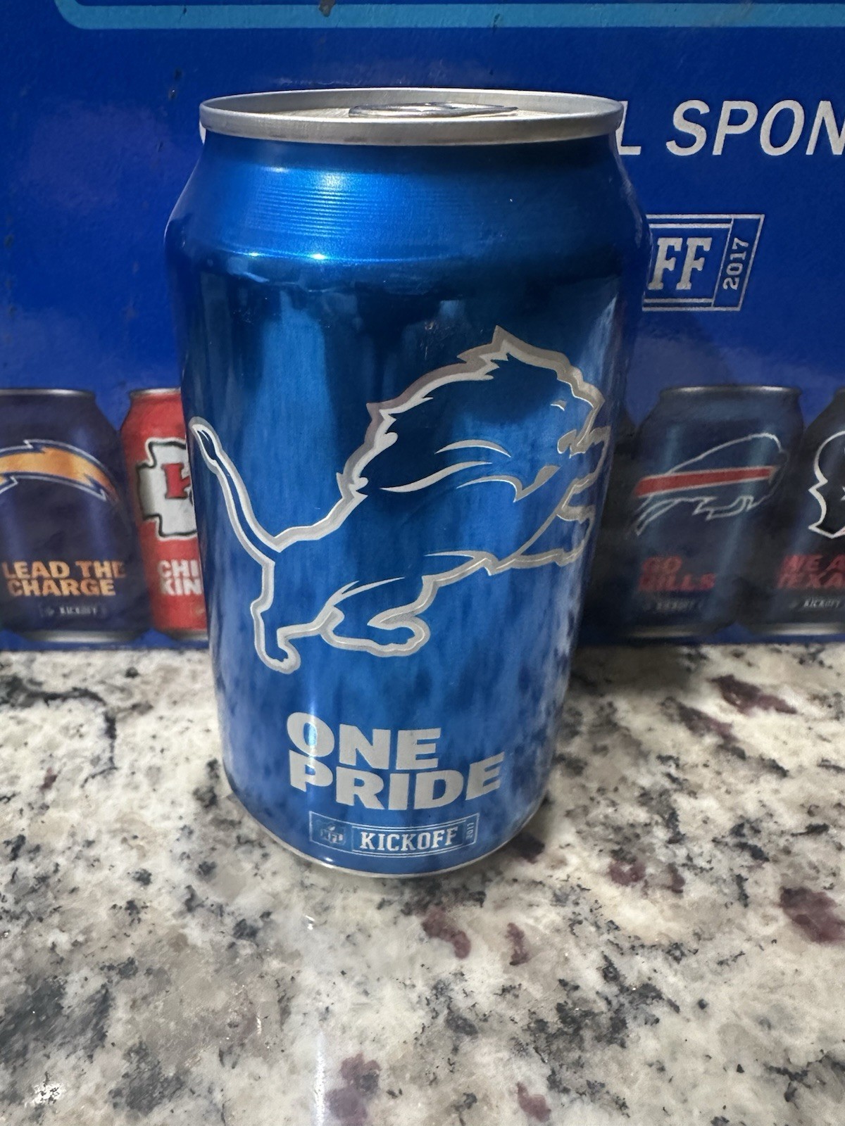 BUD LIGHT 2017 NFL Detroit Lions Can - Great Gift Idea- Hard To Find MINT