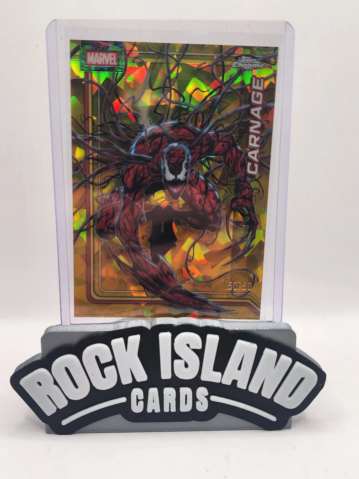 2026 Topps Chrome Marvel Sapphire Carnage 50/50 #022