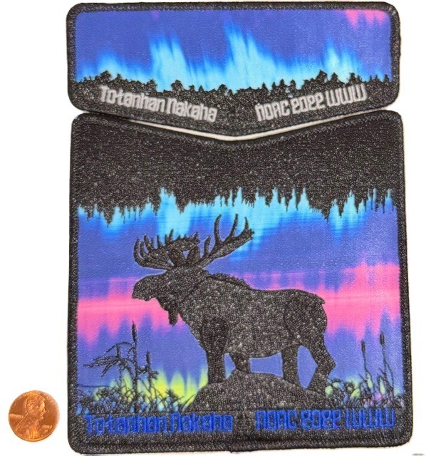 OA TOTANHAN NAKAHA LODGE 16 BSA NORTHERN STAR 2022 NOAC FLAP 2-PATCH MOOSE
