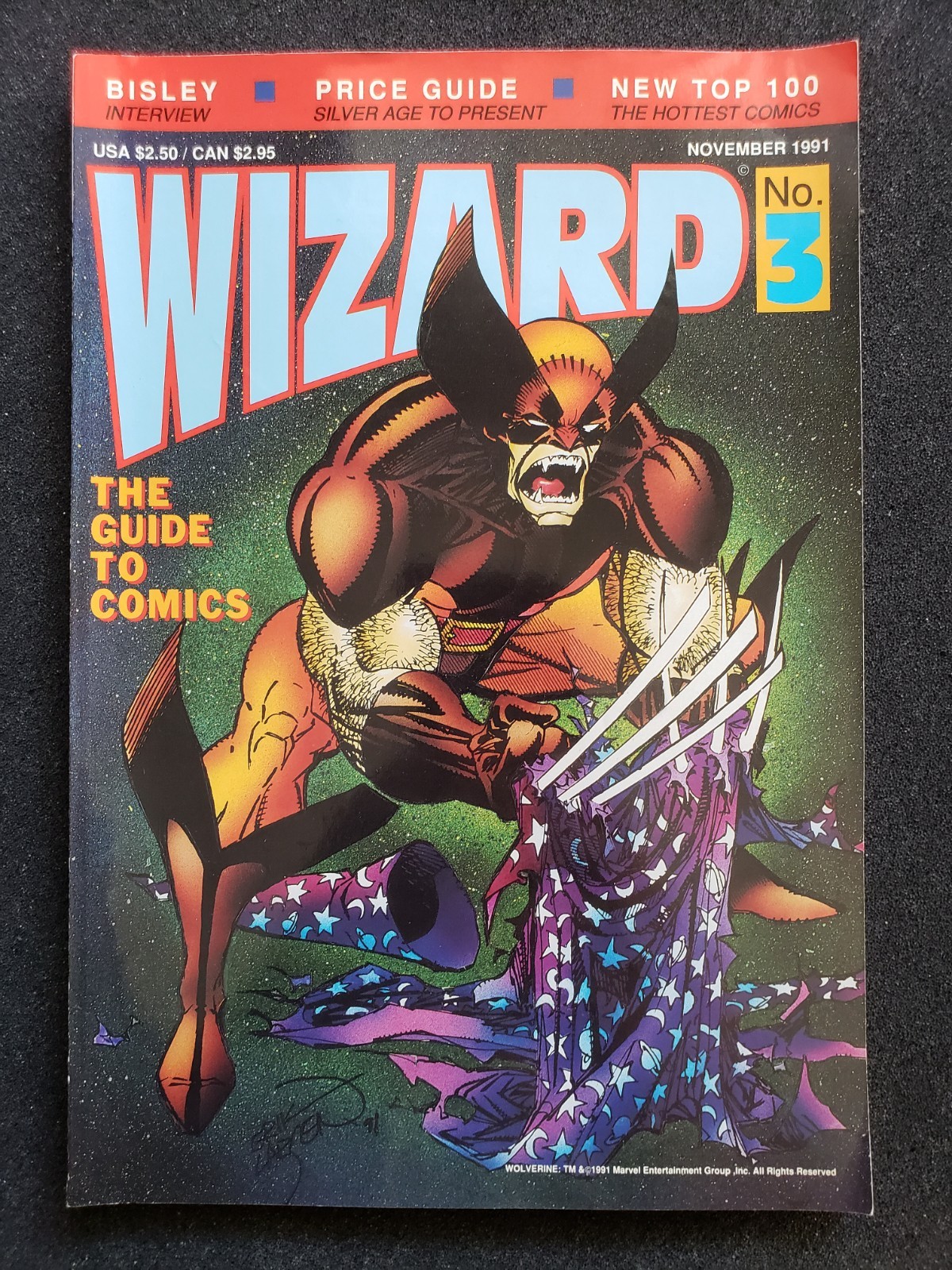 Wizard Magazine #3 November 1991 The Guide to Comics With Wolverine Poster
