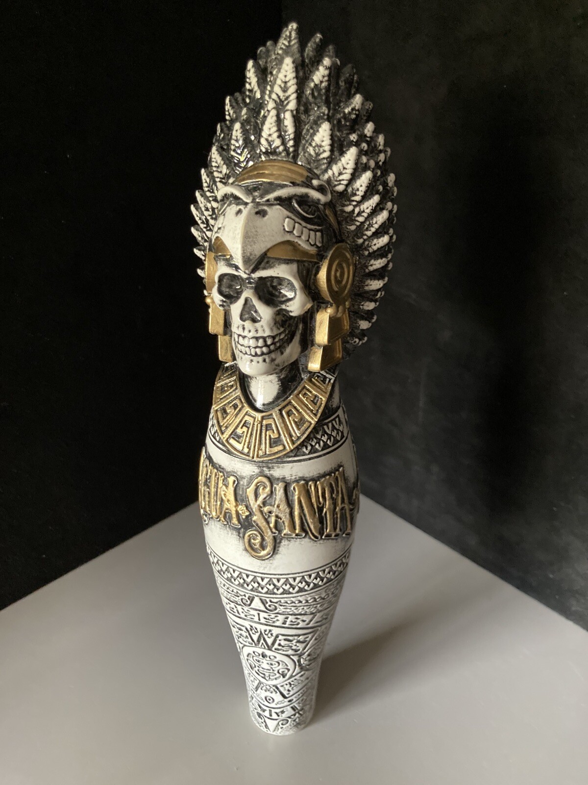 🌟Agua Santa Beer Tap Handle Lot Skeleton Skull Craft California Santa Maria