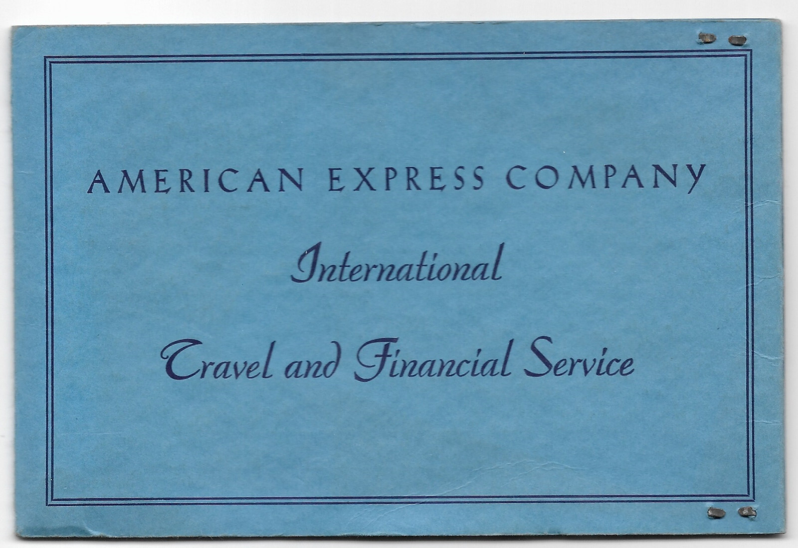 1937 SS PENNSYLVANIA, American Express Company Travel Folder + 12/9/37 Letter