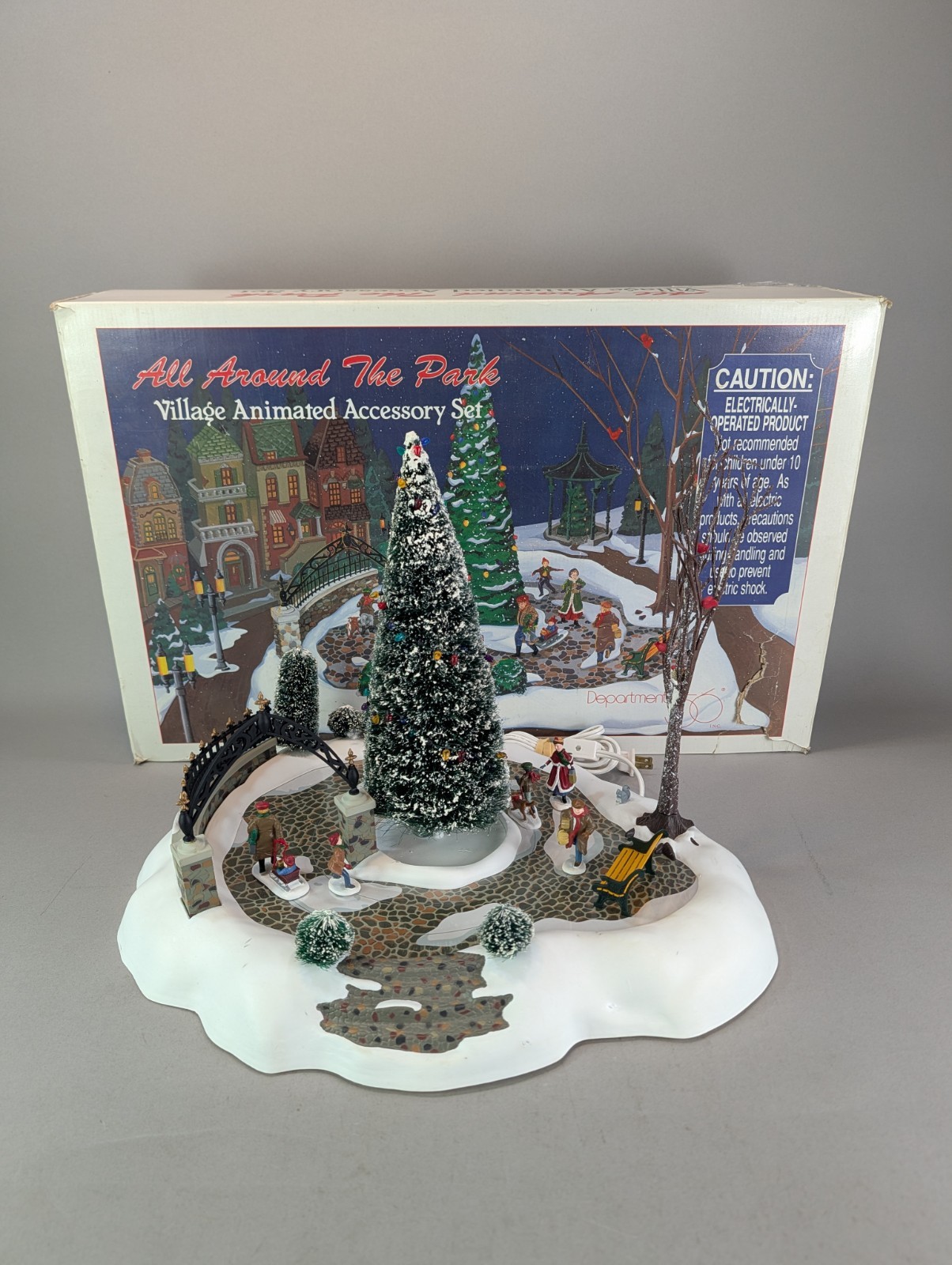 Department 56 All Around The Park Village Animated Accessory Set Works