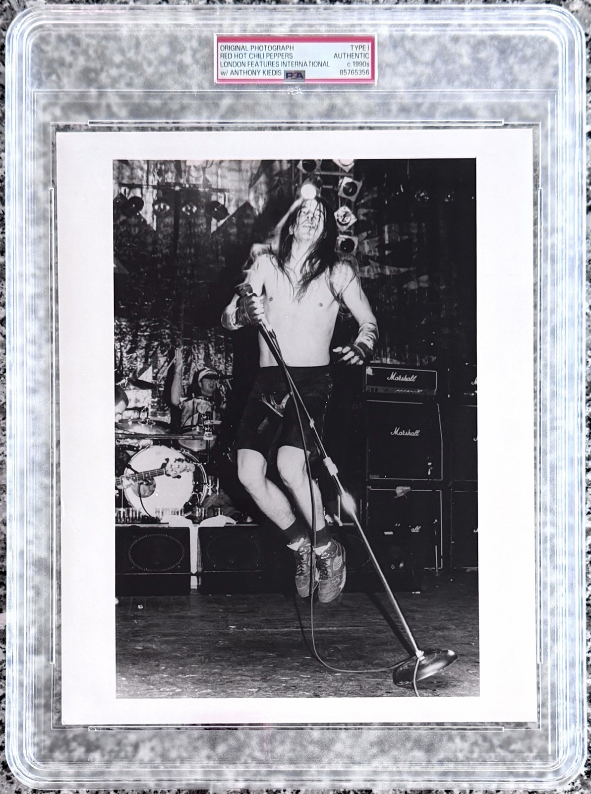 1990 Anthony Kiedis - RHCP “Live Wearing Jordan 5’s” PSA Type 1 Original Photo