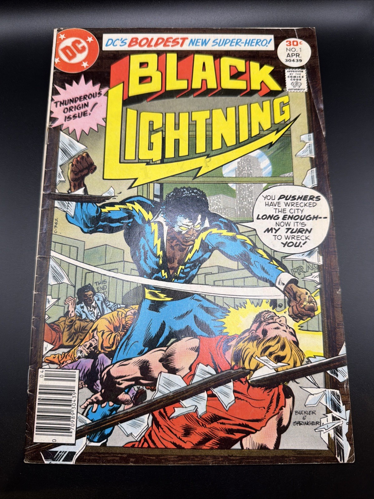 Black Lightning #1 1977 DC Comics 1st Appearance of Black Lightning Comic GD