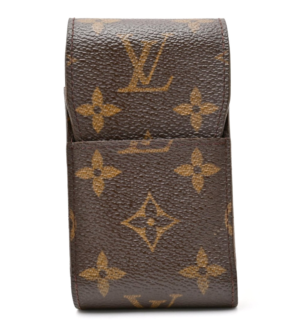 LOUIS VUITTON Monogram Cigarette Case Etui Purse M63024 Brown Auth