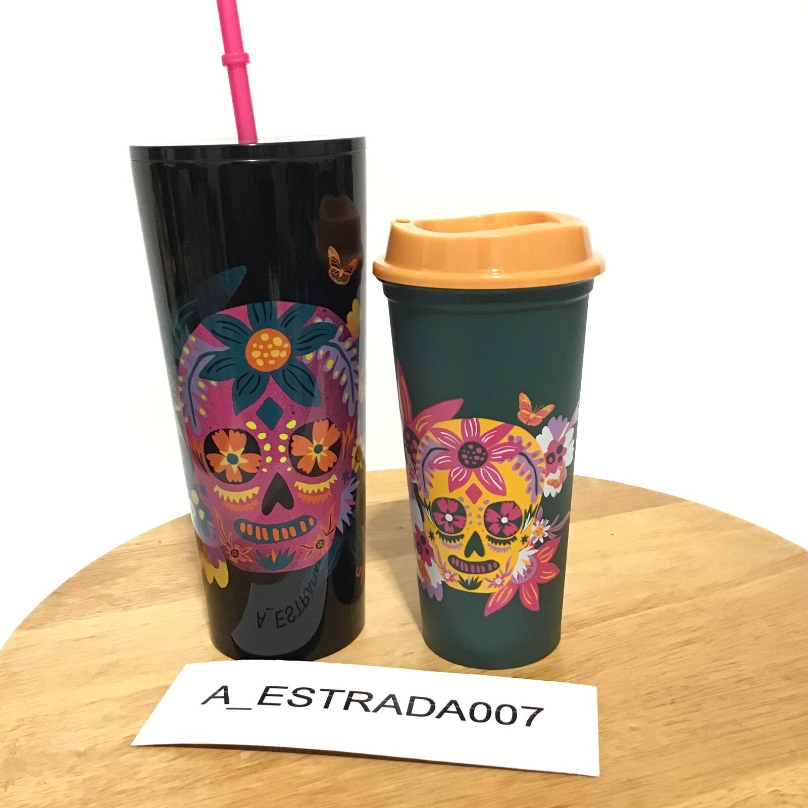 2023 Starbucks Mexico Dia De Los Muertos Stainless Tumbler 24oz & Hot Cup 20oz