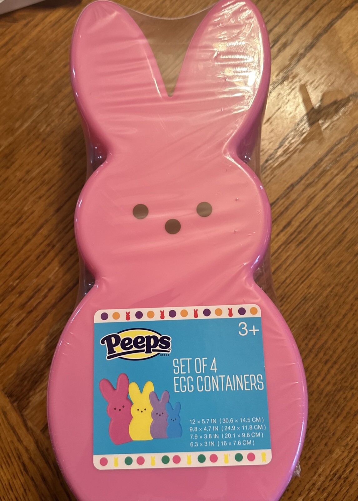 Peeps Bunny Egg Containers 4 Sizes 4 Colors Easter Candy Treats Toys New Spring