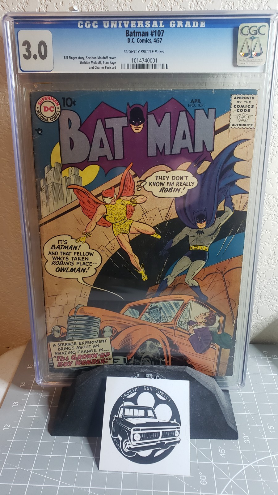 Batman #107 CGC 3.0 (1957) DC Comics Silver Age 🔑 Old Case CPR candidate?
