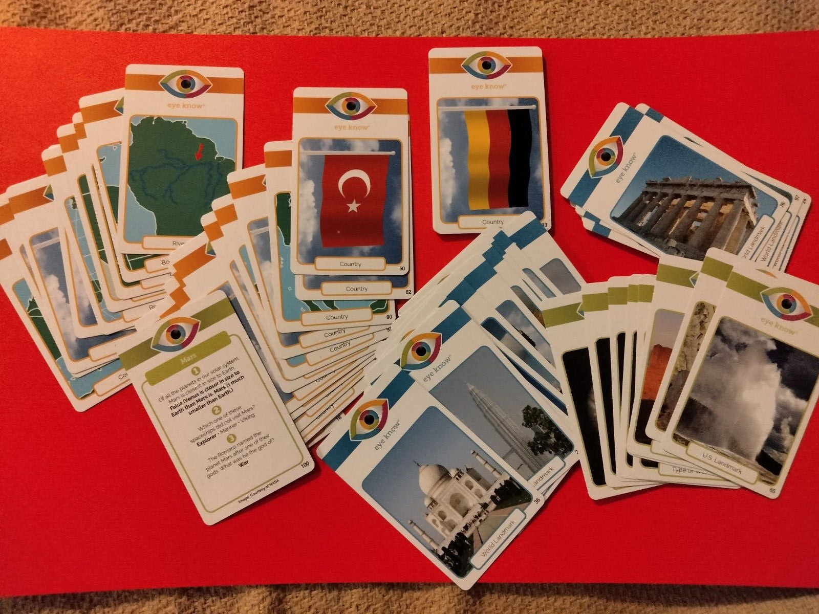 Eye Know LOT (58) Landmarks/Geography🌏 TRIVIA IMAGE oddball cards 