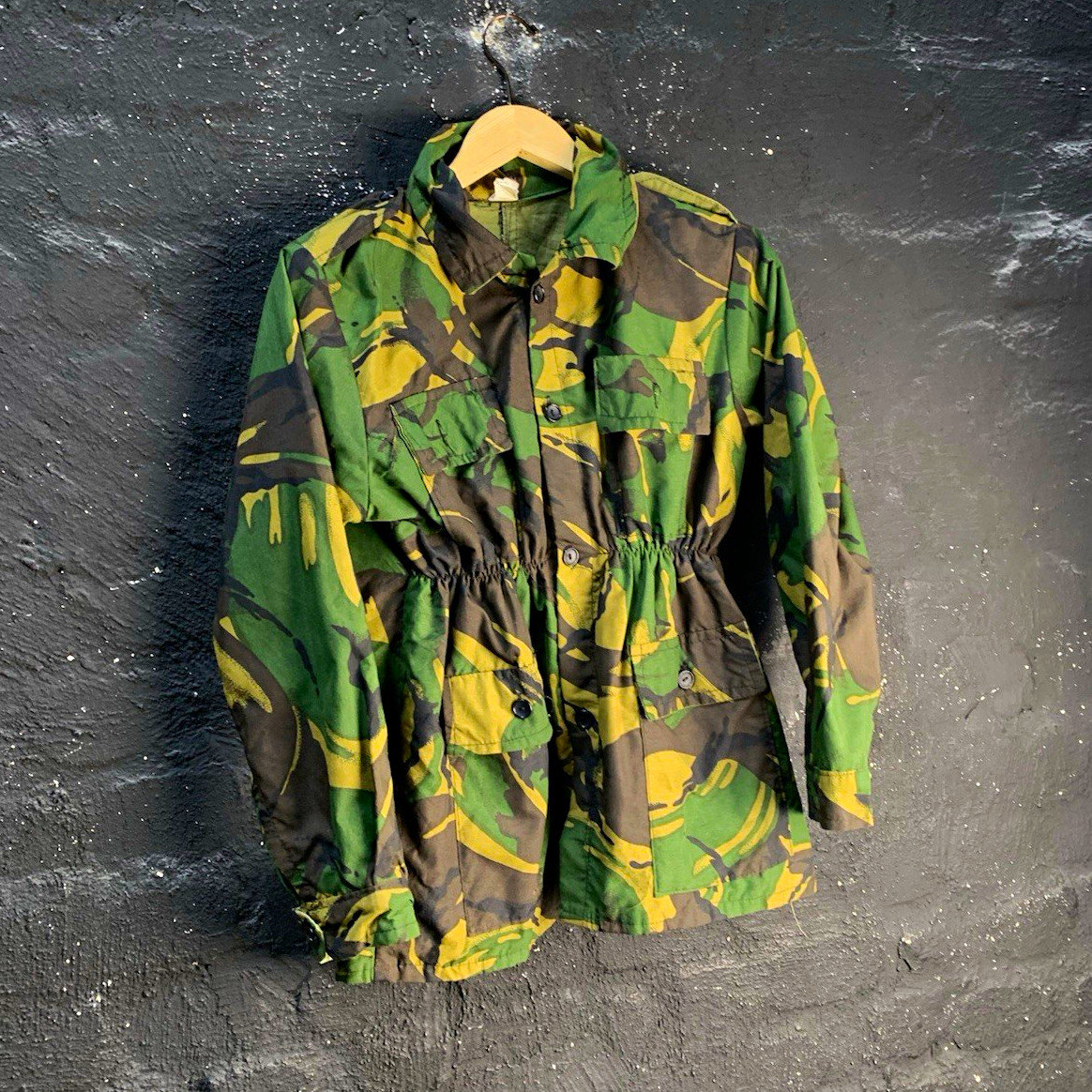 Vintage British DPM Camo Field Jacket Smock Made in Britain Size 34 80s