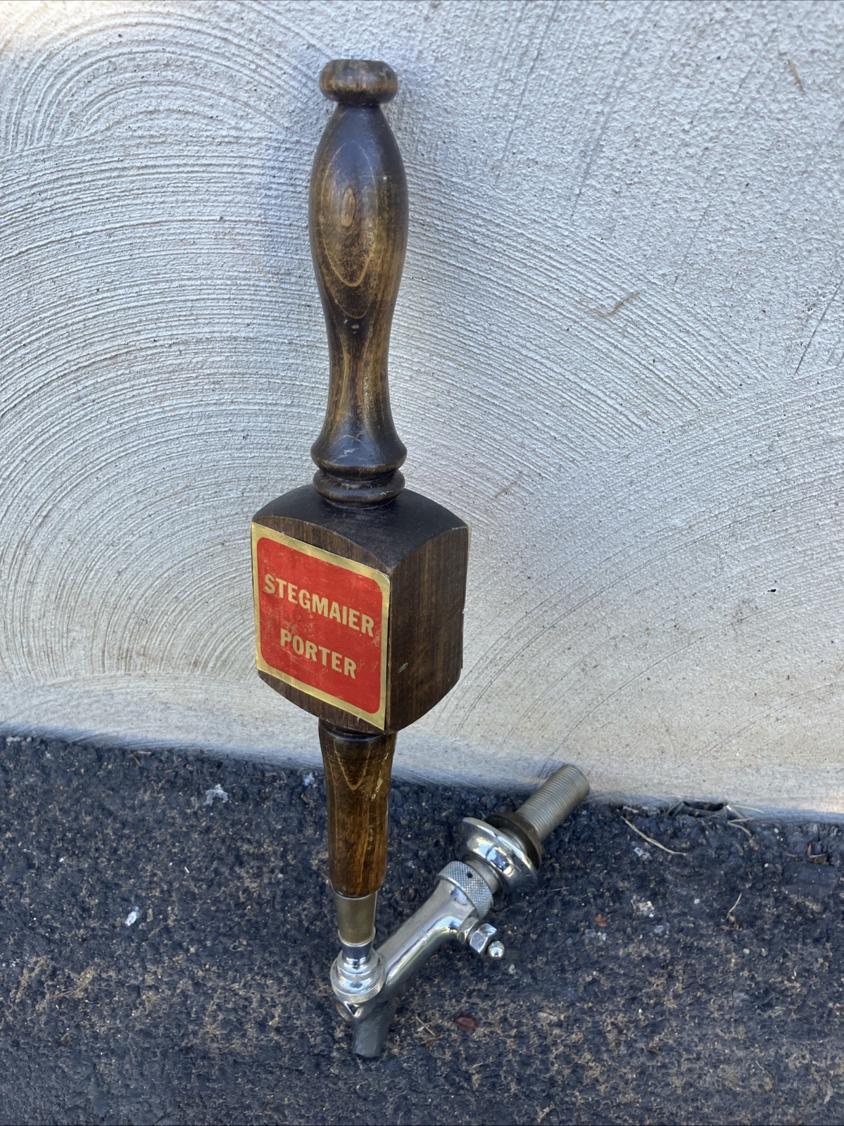 Vintage Stegmaier Porter Beer Tap Handle Brewery PA Rare VTG