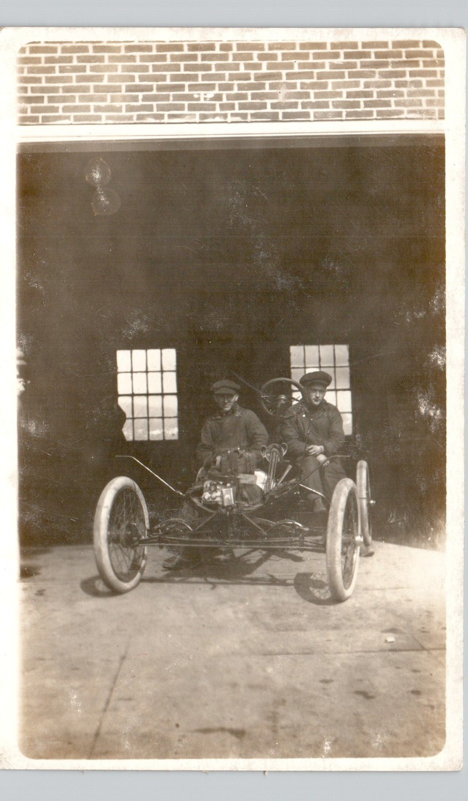 GO-KART OR RACE CAR prairie du sac wi? 1910s postcard wisconsin real photo rppc GO-KART OR RACE CAR prairie du sac wi? 1910s postcard wisconsin real photo rppc