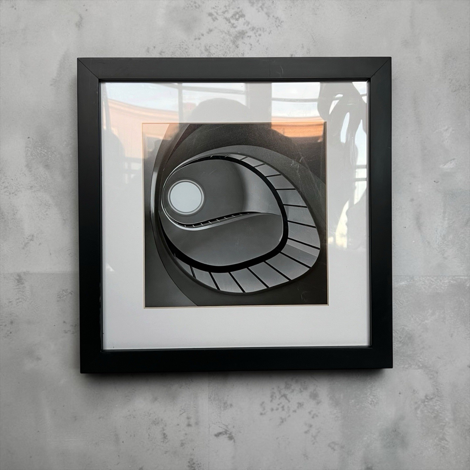 Condé Nast Framed Staircase Photograph Fred Lyon Vogue 1952 Black White 13”